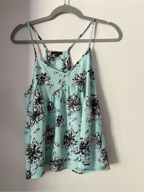 Dynamite Mint Floral Spaghetti-Strap Cami